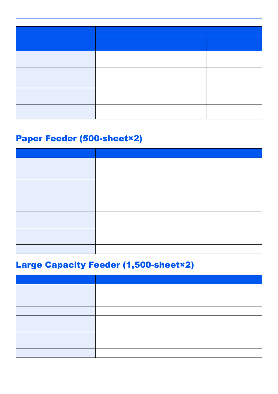 Paper feeder (500-sheet×2), Large capacity feeder (1,500-sheet×2) | Kyocera TASKalfa 2552ci User Manual | Page 658 / 682