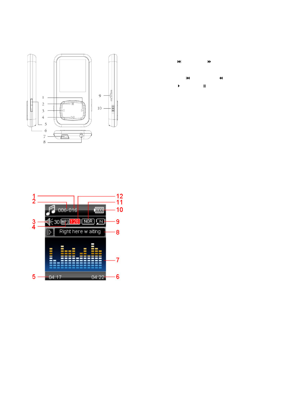 Display, Description | Mpman MP135AI User Manual | Page 3 / 16