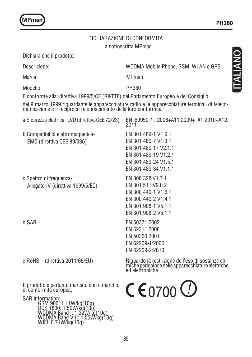 Mpman PH380 User Manual | Page 35 / 108