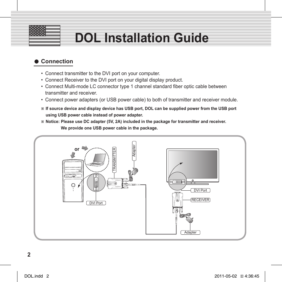 Dol installation guide | OPHIT DOL User Manual | Page 2 / 16