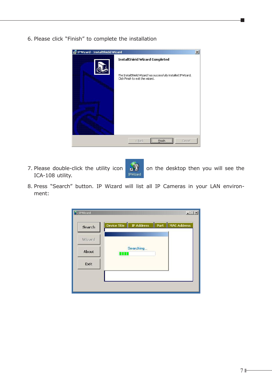 PLANET ICA-108 User Manual | Page 7 / 16
