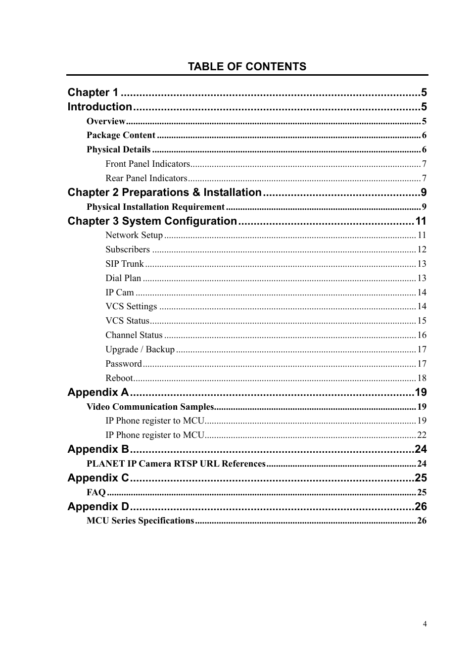 PLANET MCU-1400 User Manual | Page 4 / 27