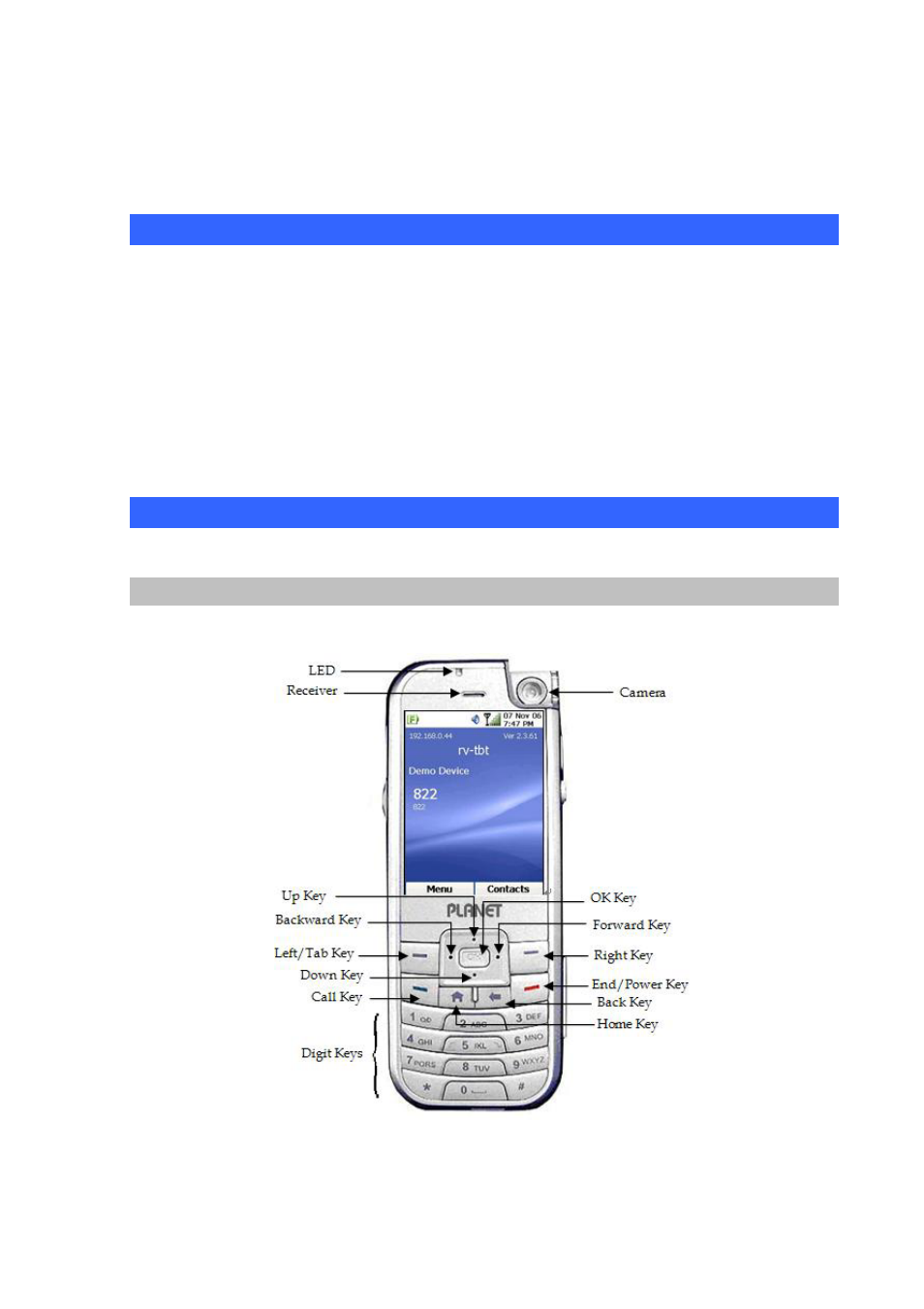 Package content, Physical details, Front view and keypad function | PLANET VIP-191 User Manual | Page 10 / 130