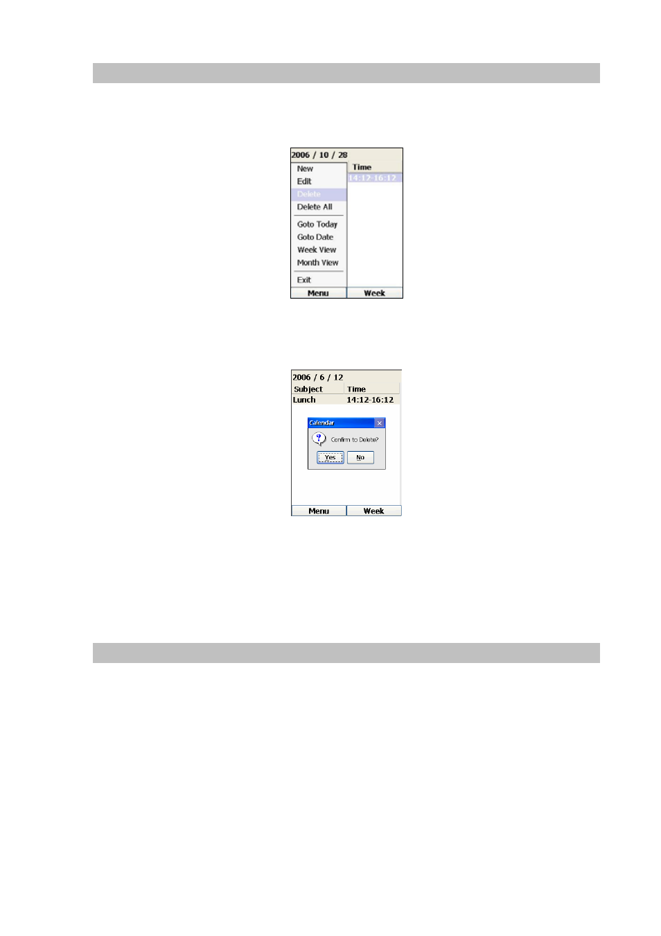 Delete entry, Show another date | PLANET VIP-191 User Manual | Page 105 / 130