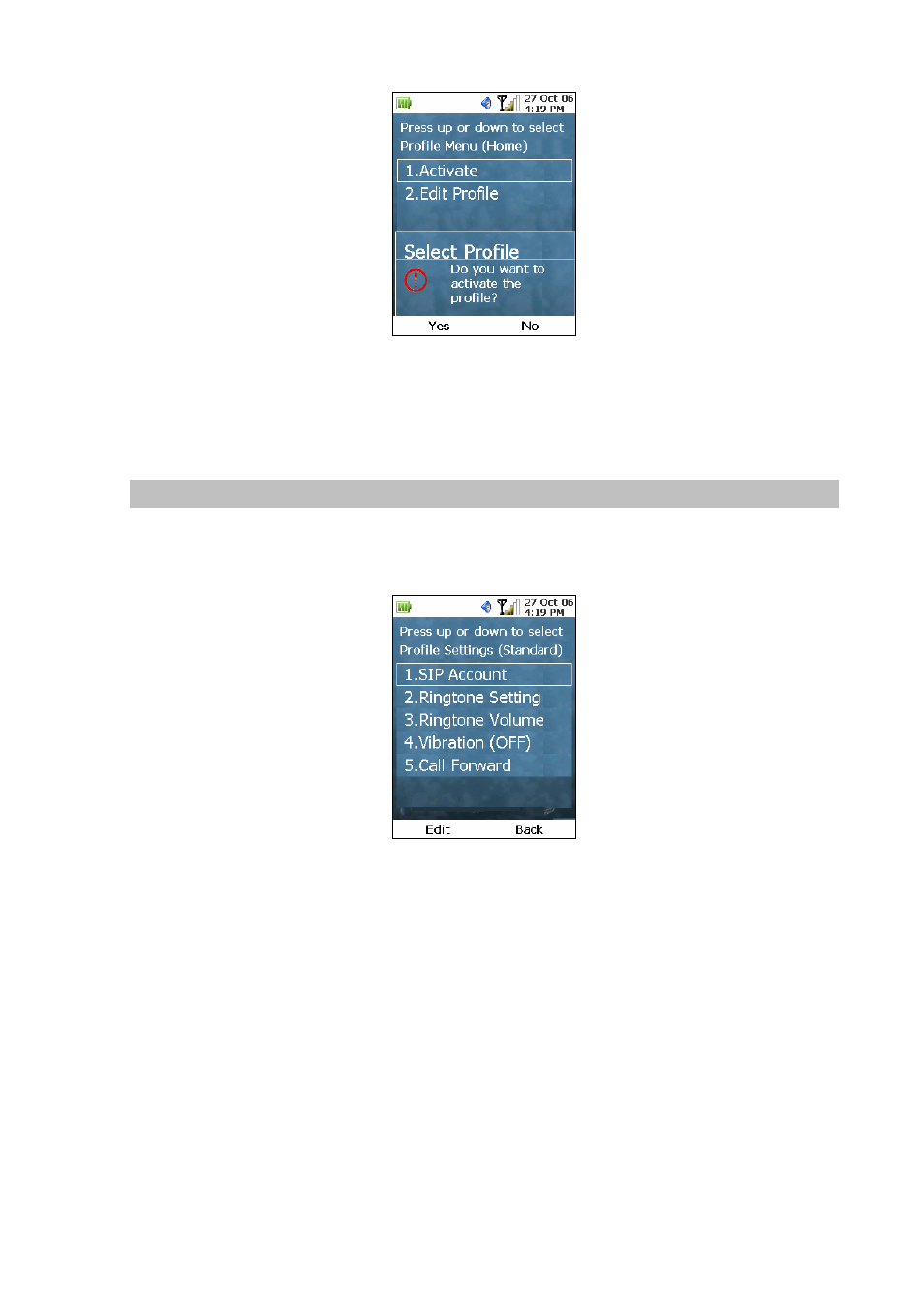 Edit profile | PLANET VIP-191 User Manual | Page 60 / 130
