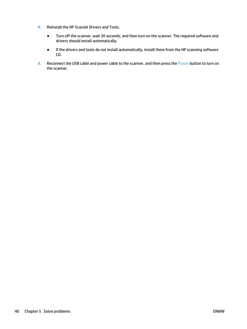 HP ScanJet Pro 4500 fn1 User Manual | Page 48 / 64
