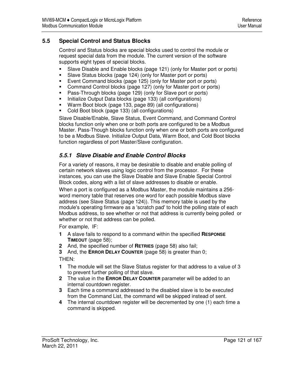 ProSoft Technology MVI69-MCM User Manual | Page 121 / 167
