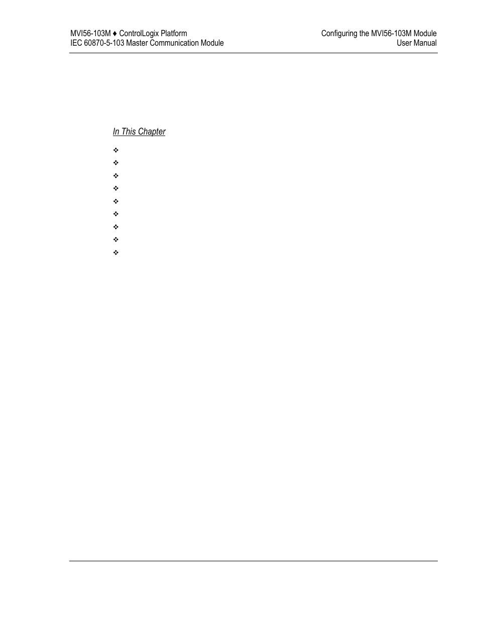 ProSoft Technology MVI56-103M User Manual | Page 23 / 152