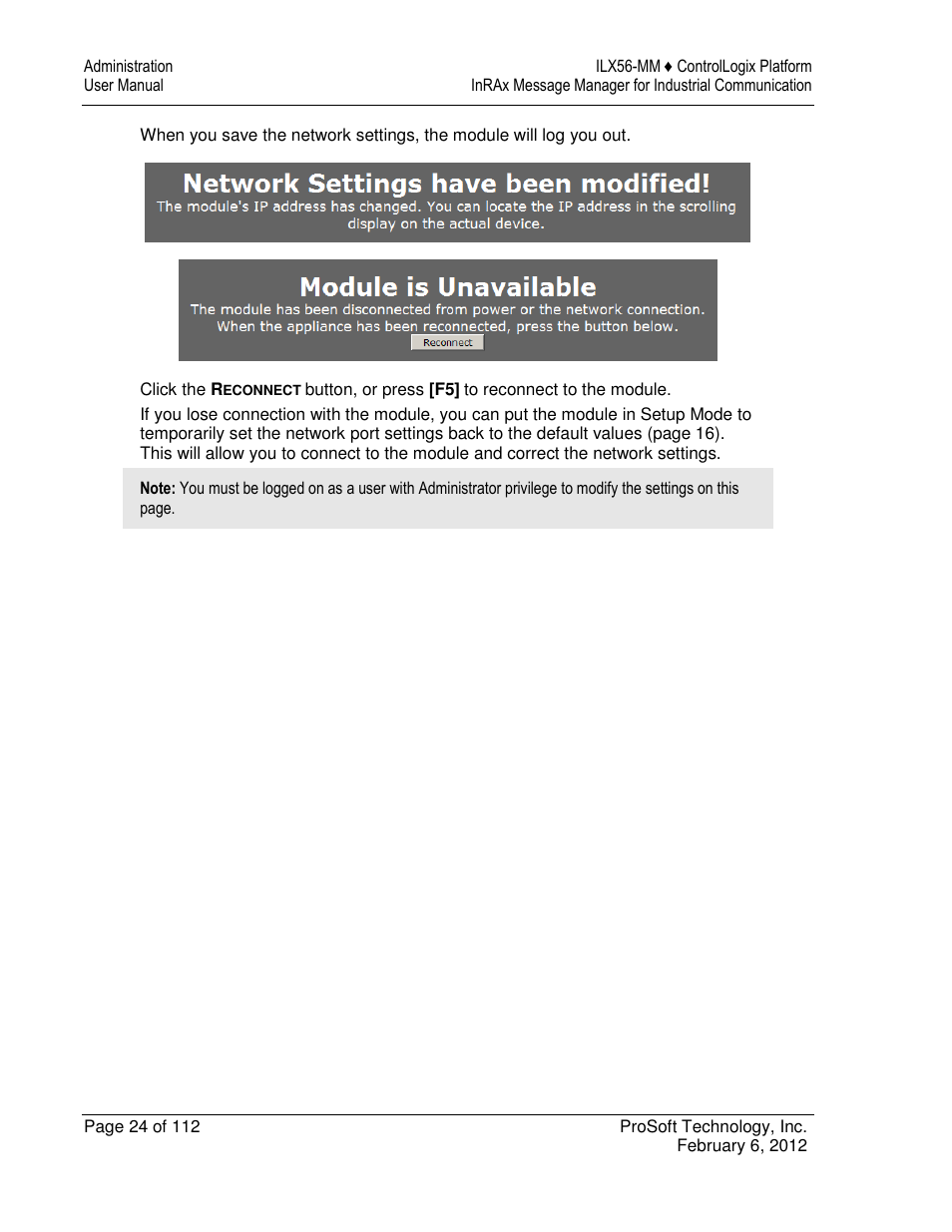 ProSoft Technology ILX56-MM User Manual | Page 24 / 112