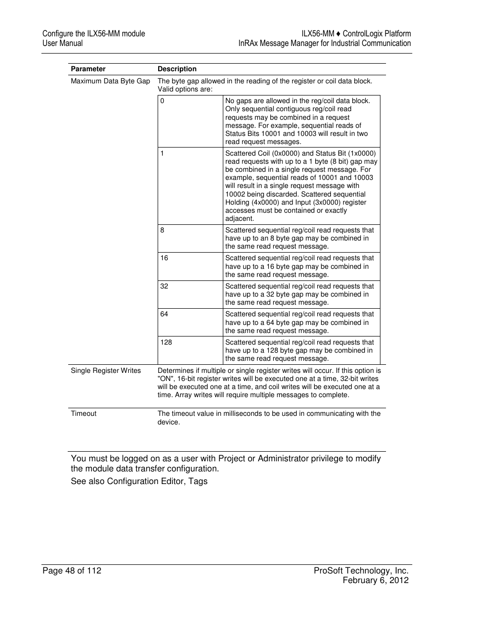 ProSoft Technology ILX56-MM User Manual | Page 48 / 112