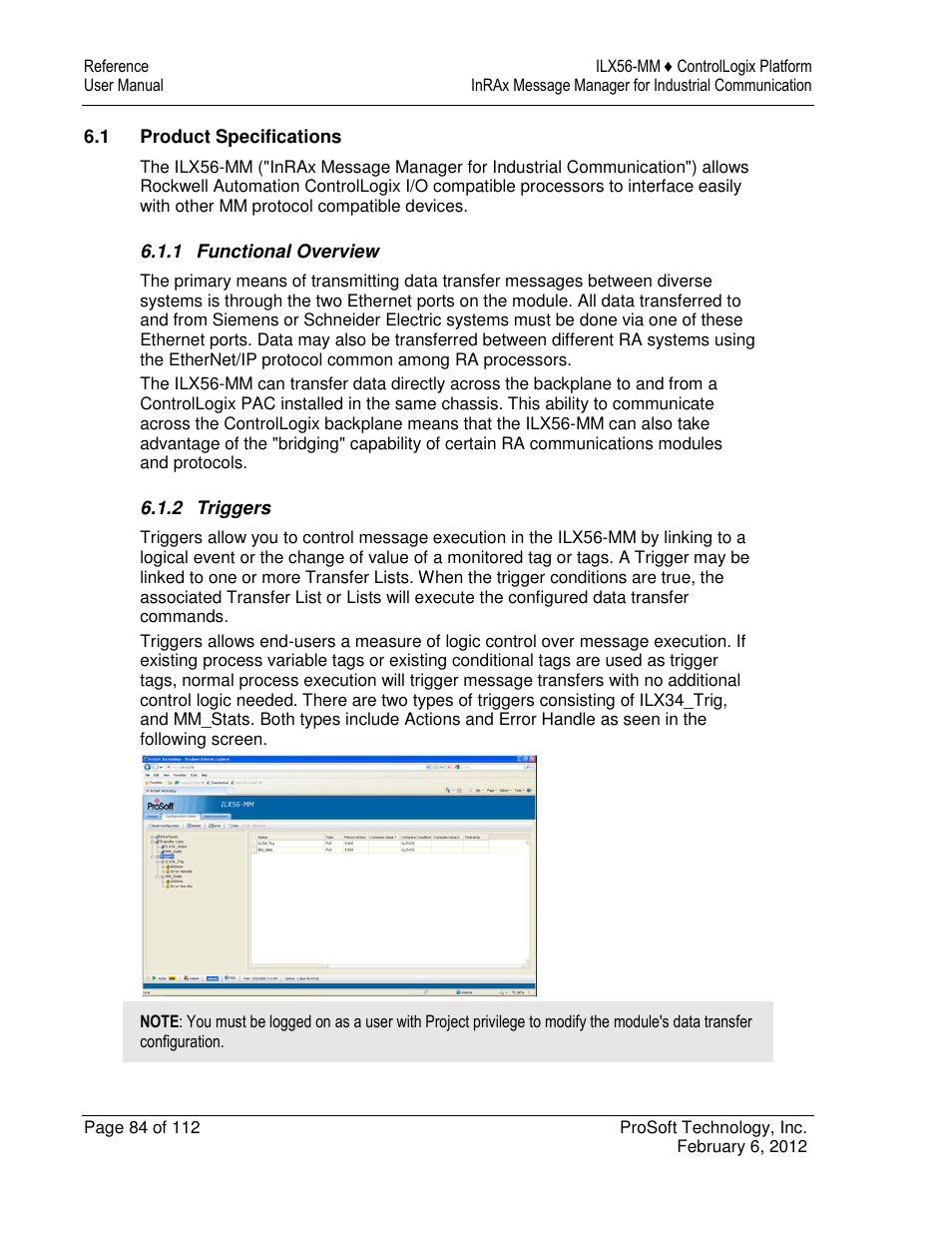 ProSoft Technology ILX56-MM User Manual | Page 84 / 112