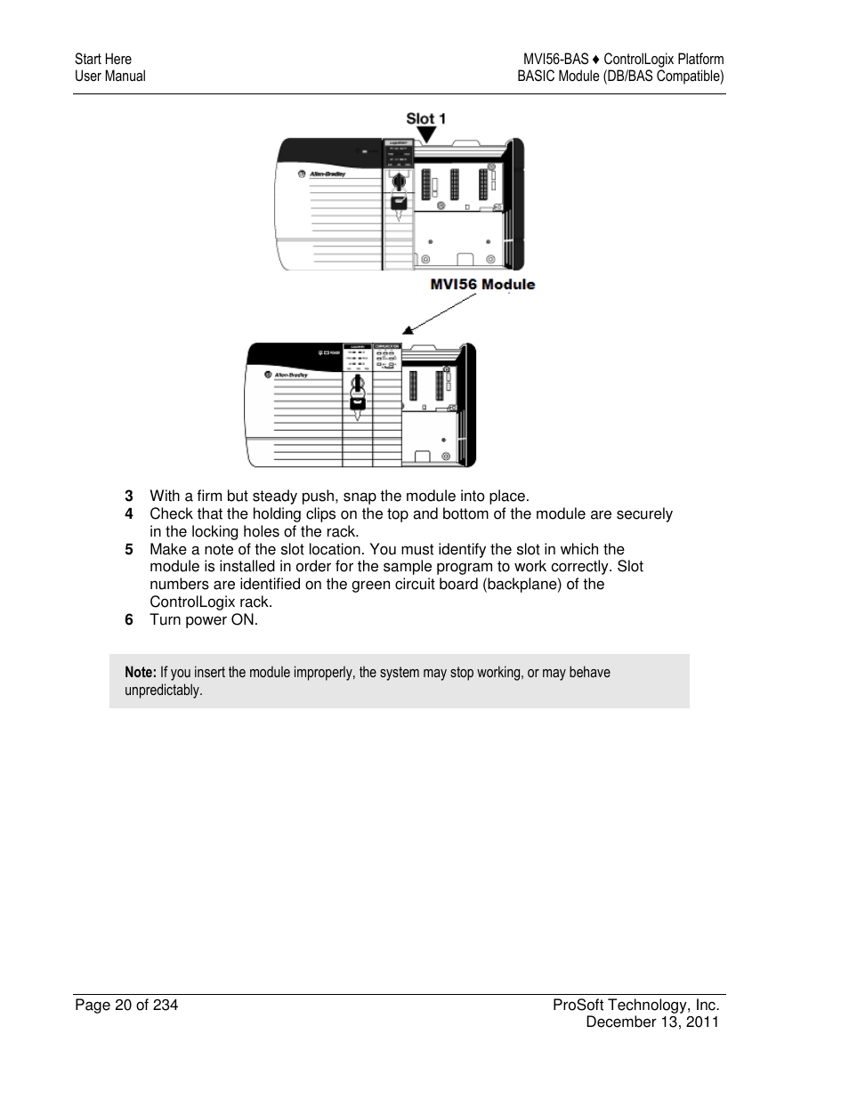 ProSoft Technology MVI56-BAS User Manual | Page 20 / 234