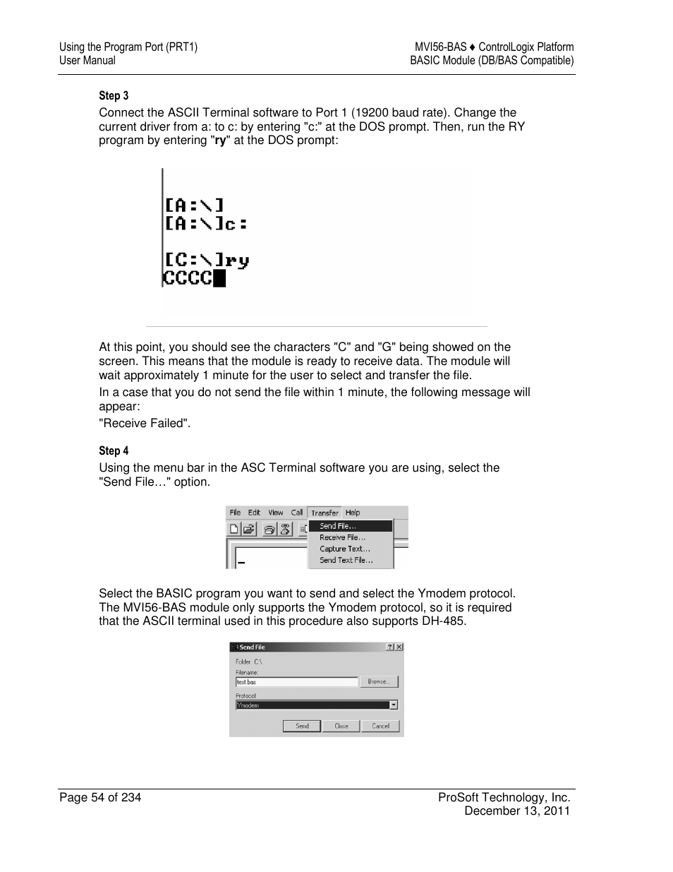 ProSoft Technology MVI56-BAS User Manual | Page 54 / 234