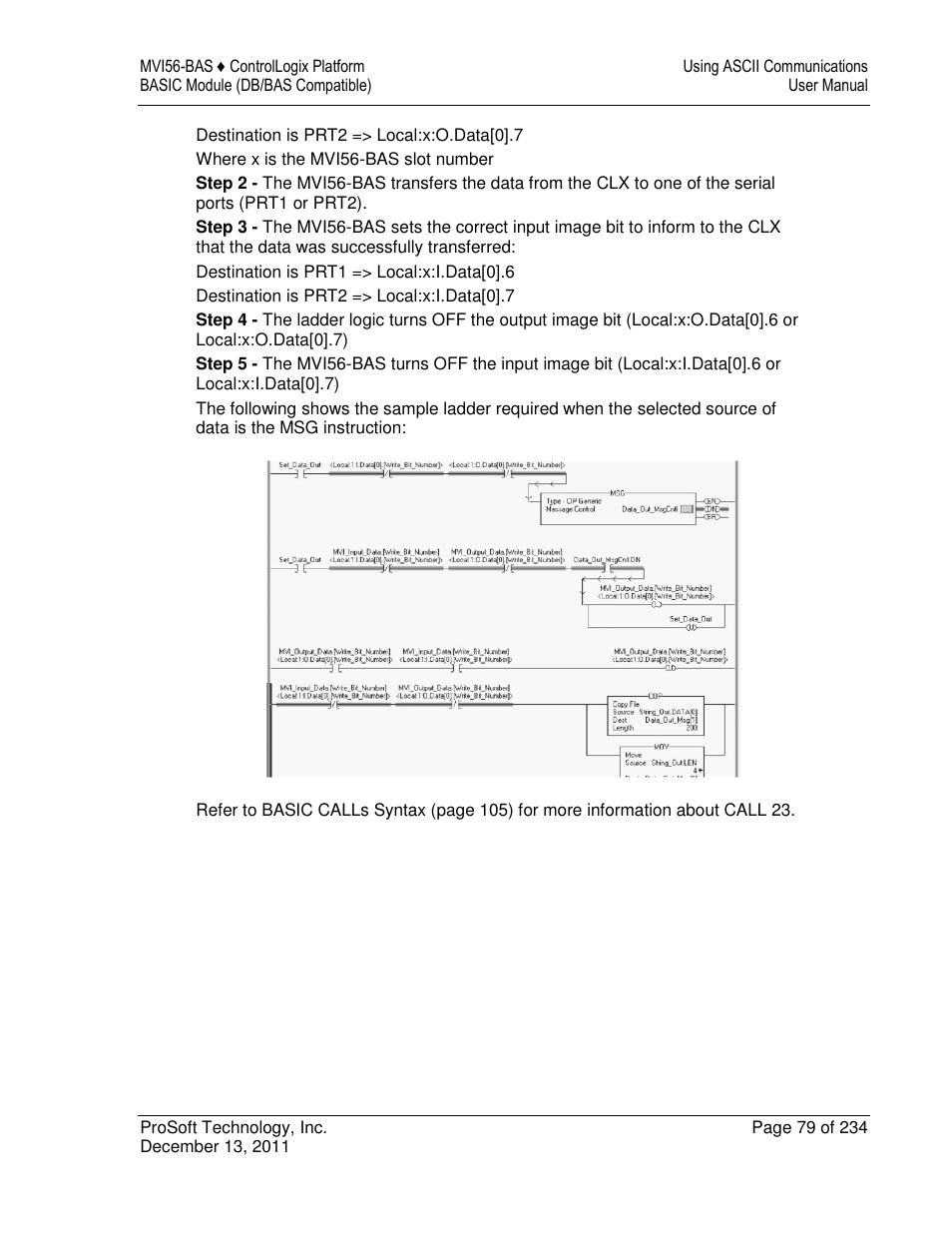 ProSoft Technology MVI56-BAS User Manual | Page 79 / 234