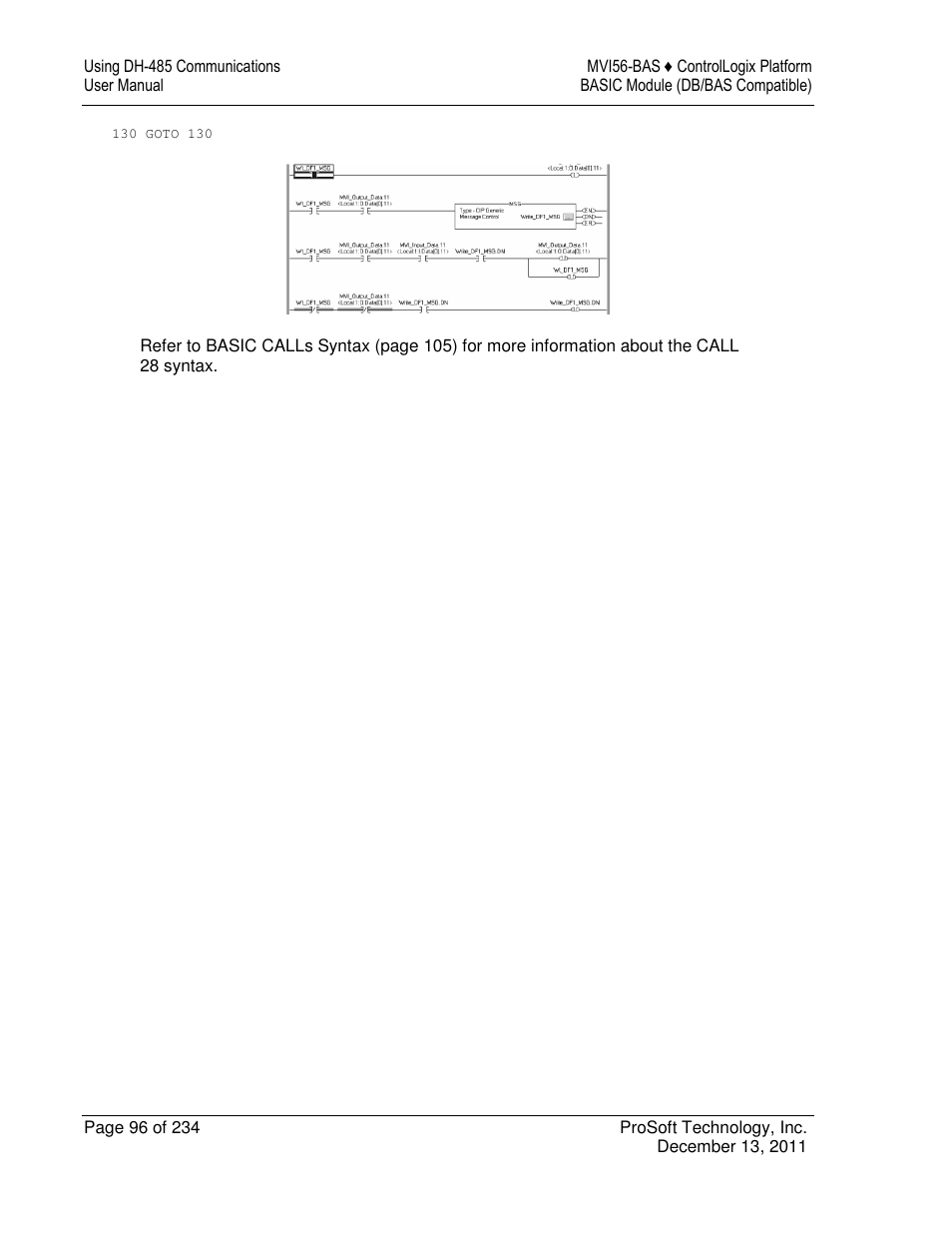 ProSoft Technology MVI56-BAS User Manual | Page 96 / 234