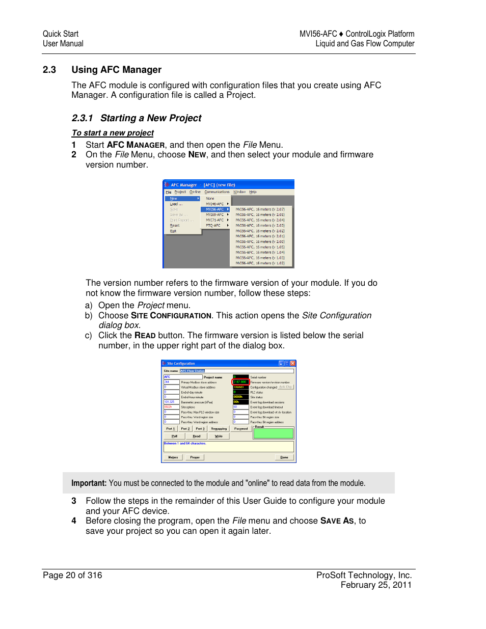 ProSoft Technology MVI56-AFC User Manual | Page 20 / 316