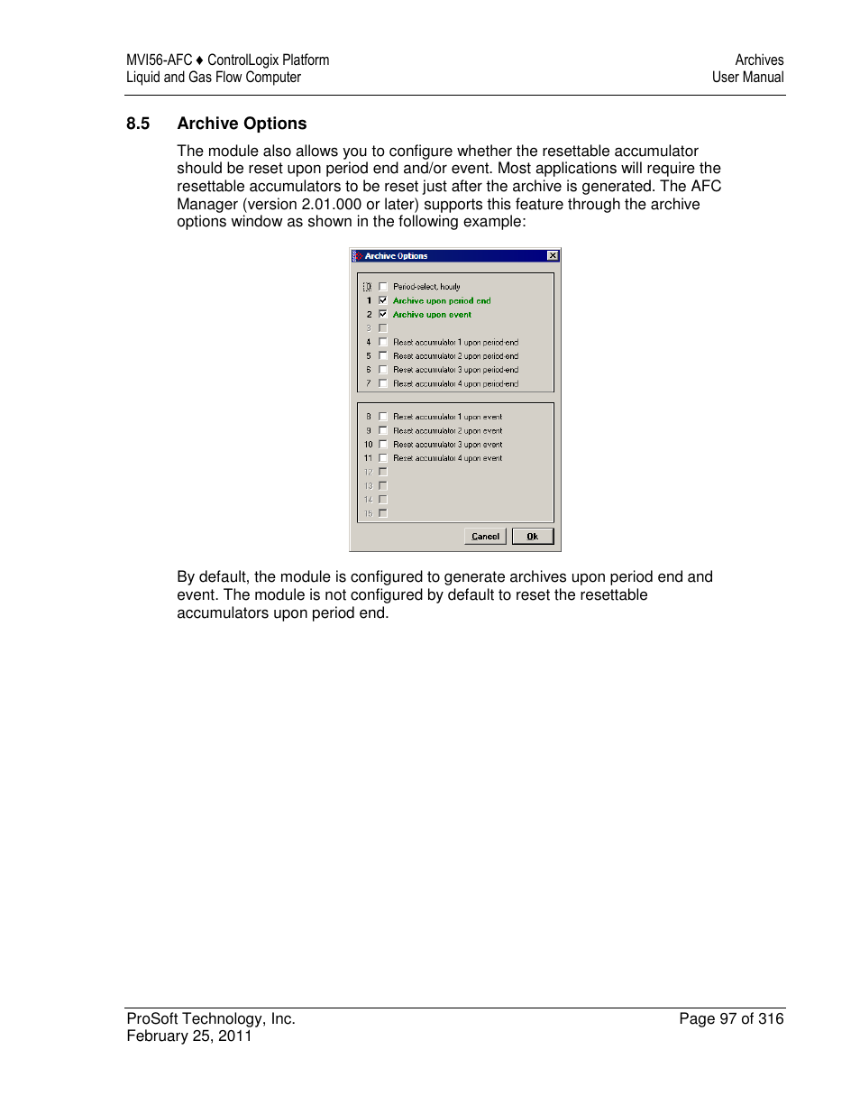 ProSoft Technology MVI56-AFC User Manual | Page 97 / 316