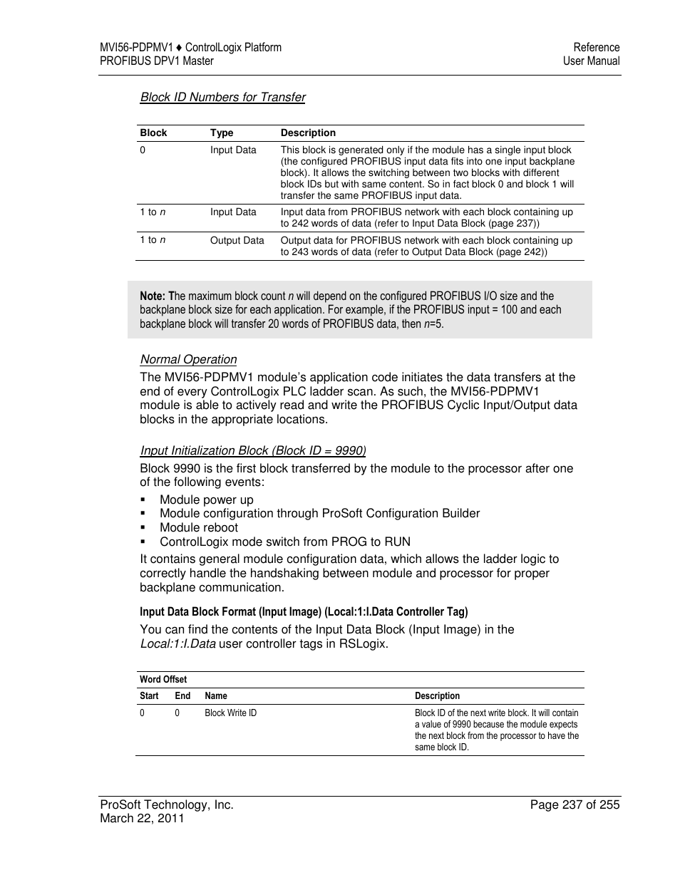 ProSoft Technology MVI56-PDPMV1 User Manual | Page 237 / 255