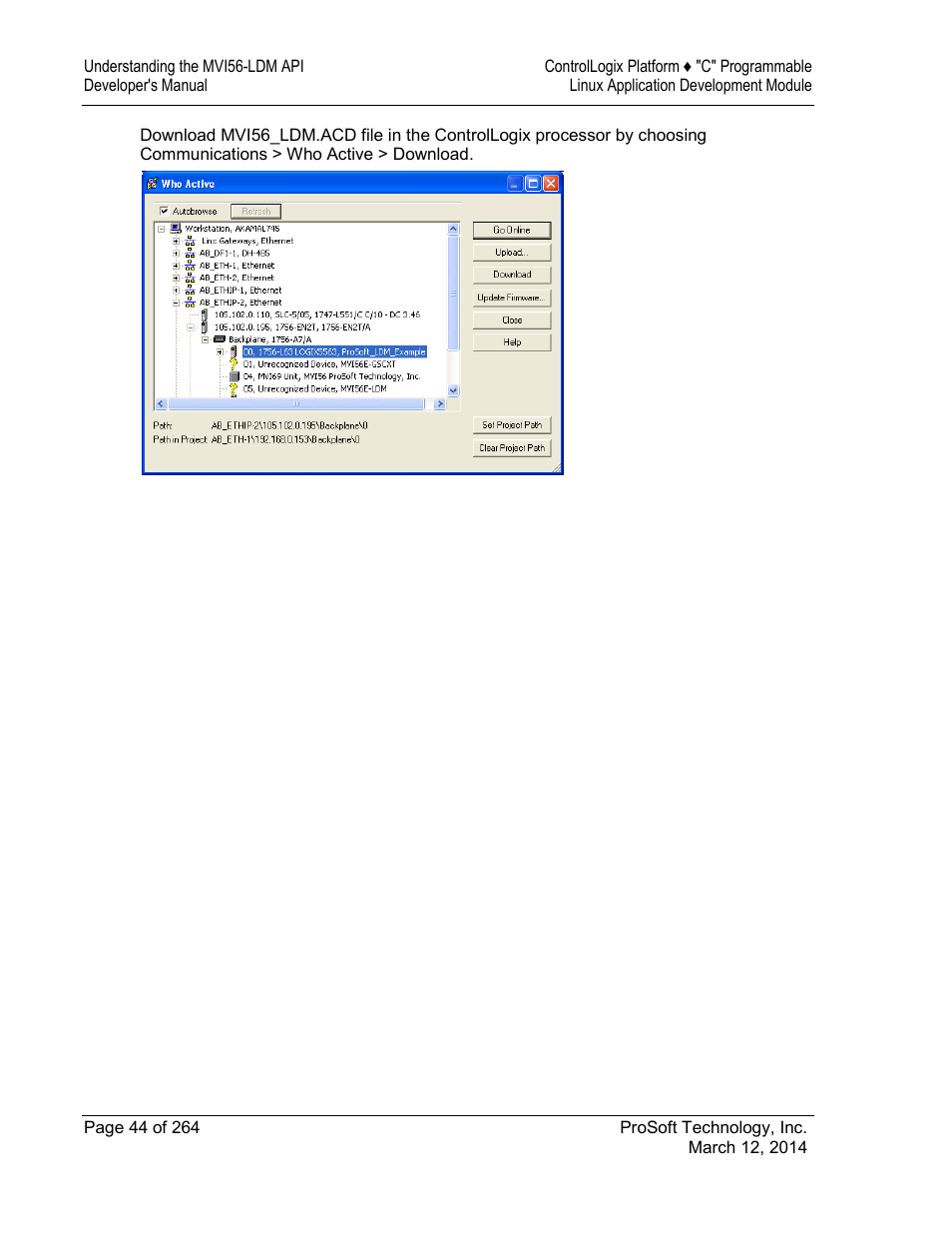 ProSoft Technology MVI56E-LDM User Manual | Page 50 / 264