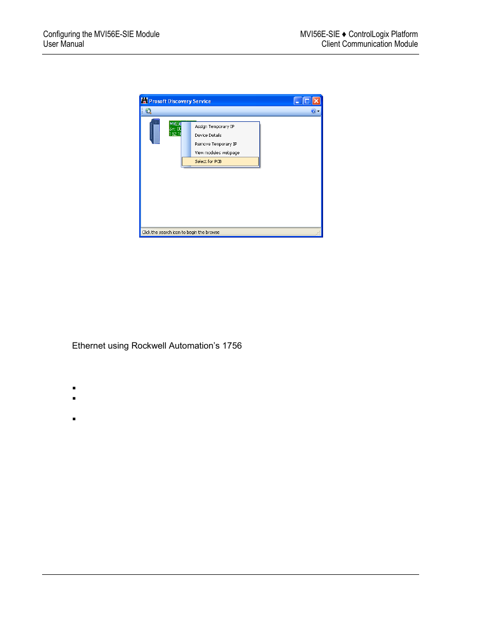 1 using cipconnect to connect to the module | ProSoft Technology MVI56E-SIE User Manual | Page 92 / 168