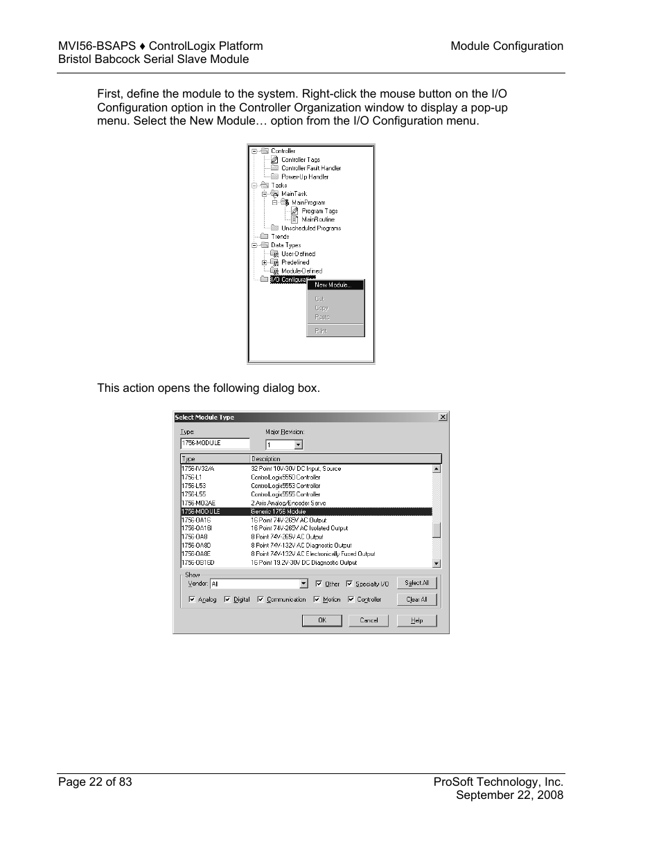ProSoft Technology MVI56-BSAPS User Manual | Page 22 / 83