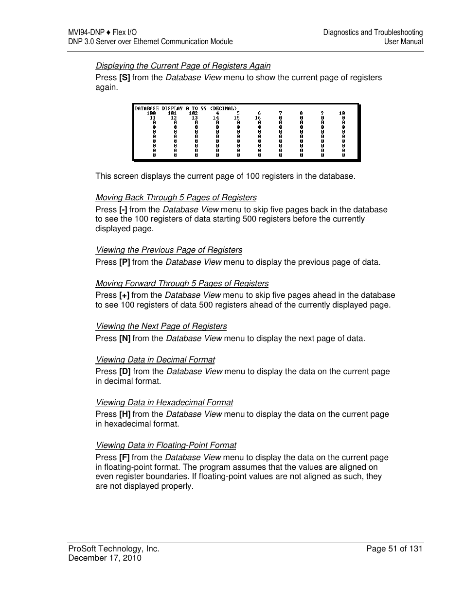 ProSoft Technology MVI94-DNP User Manual | Page 51 / 131