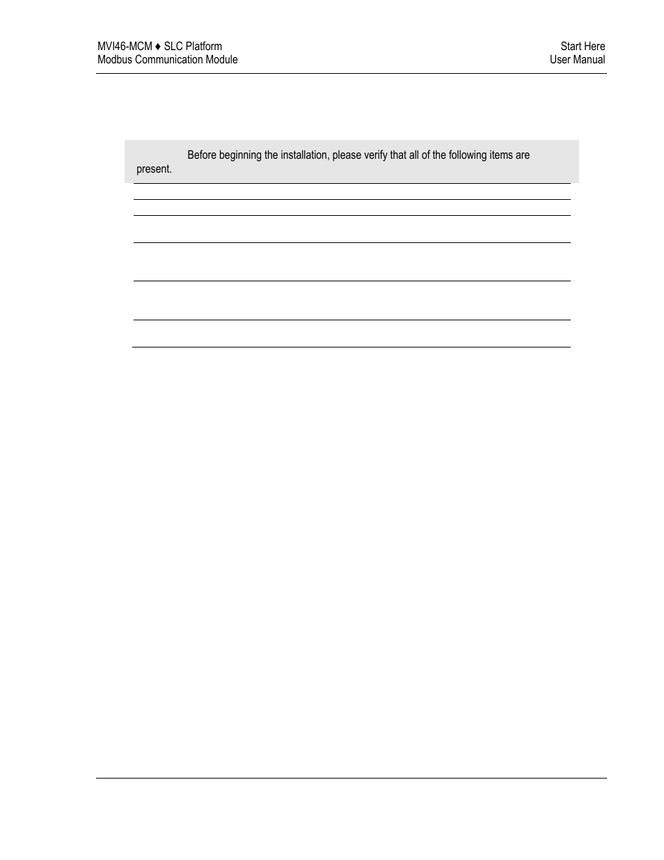 ProSoft Technology MVI46-MCM User Manual | Page 13 / 108