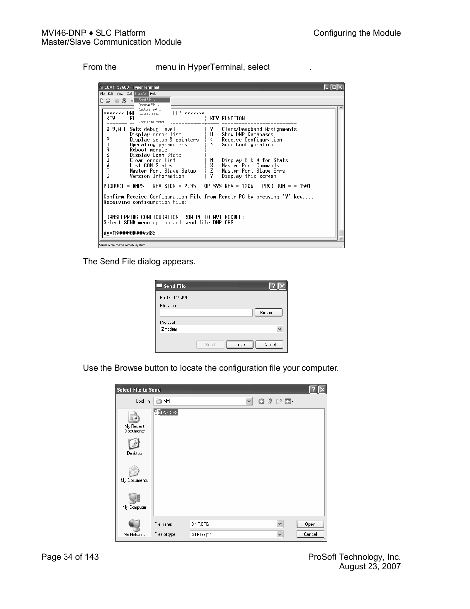 ProSoft Technology MVI46-DNP User Manual | Page 34 / 143