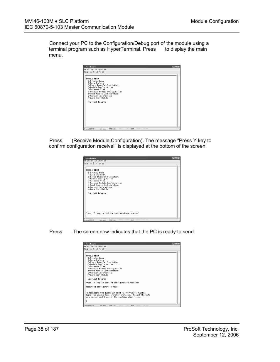 ProSoft Technology MVI46-103M User Manual | Page 38 / 187
