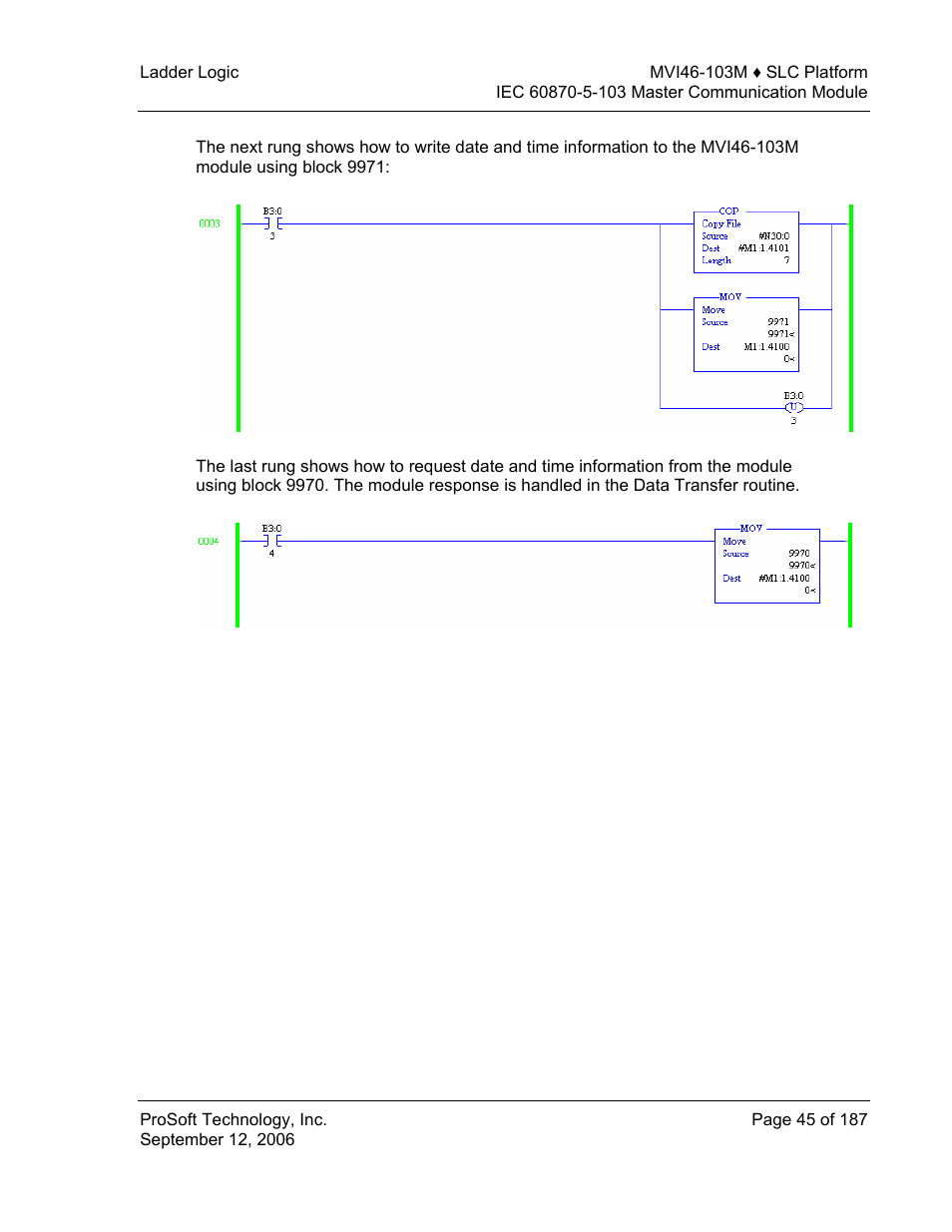 ProSoft Technology MVI46-103M User Manual | Page 45 / 187
