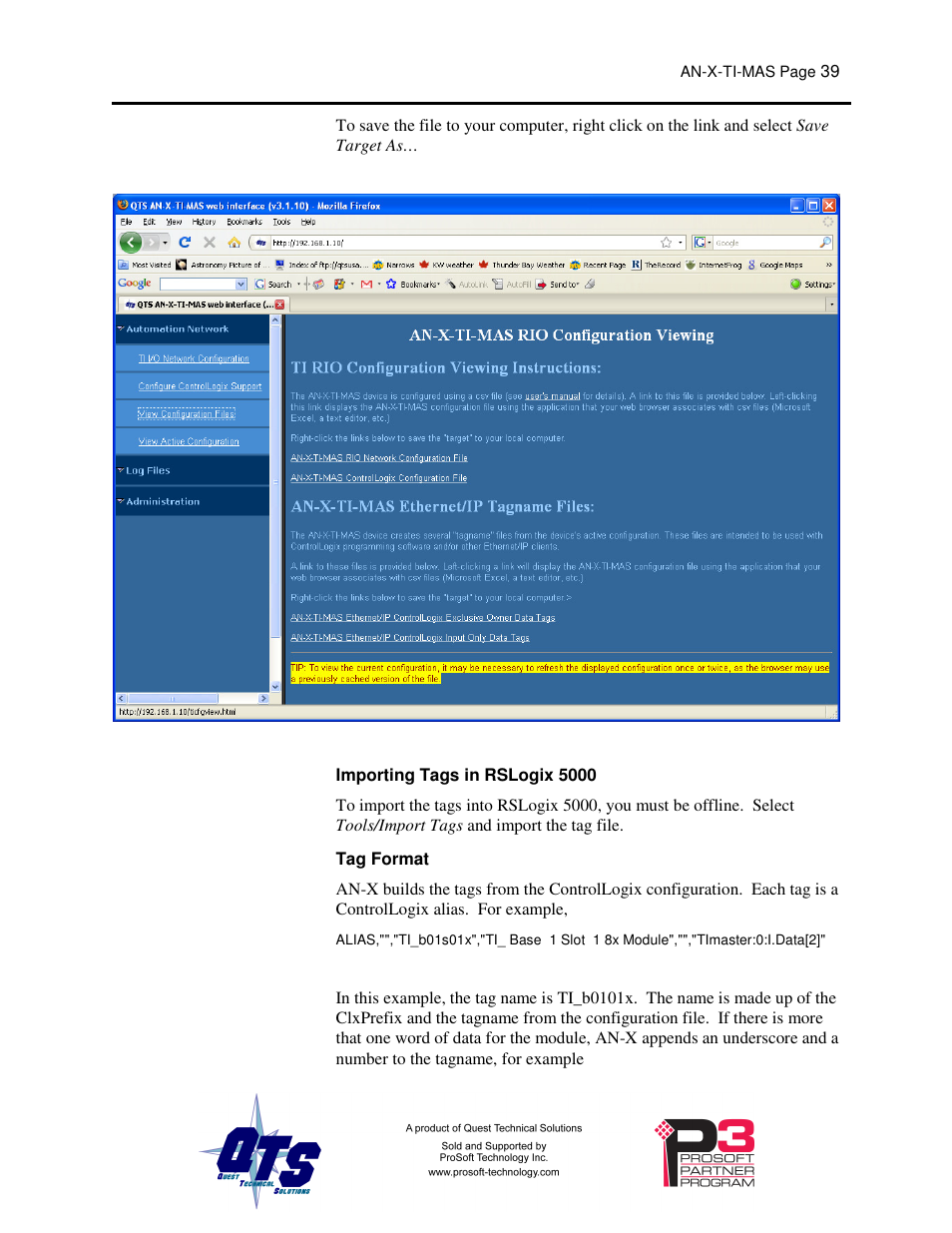 ProSoft Technology AN-X-TI User Manual | Page 43 / 73