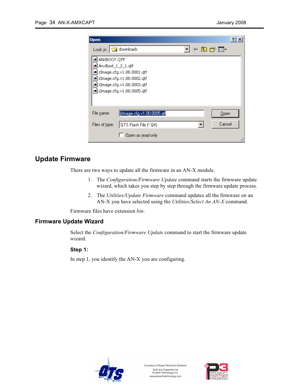 Update firmware | ProSoft Technology AN-X-AMX User Manual | Page 38 / 50