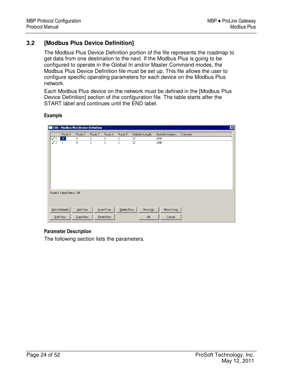 ProSoft Technology 5301-MBP-ASCII User Manual | Page 24 / 52
