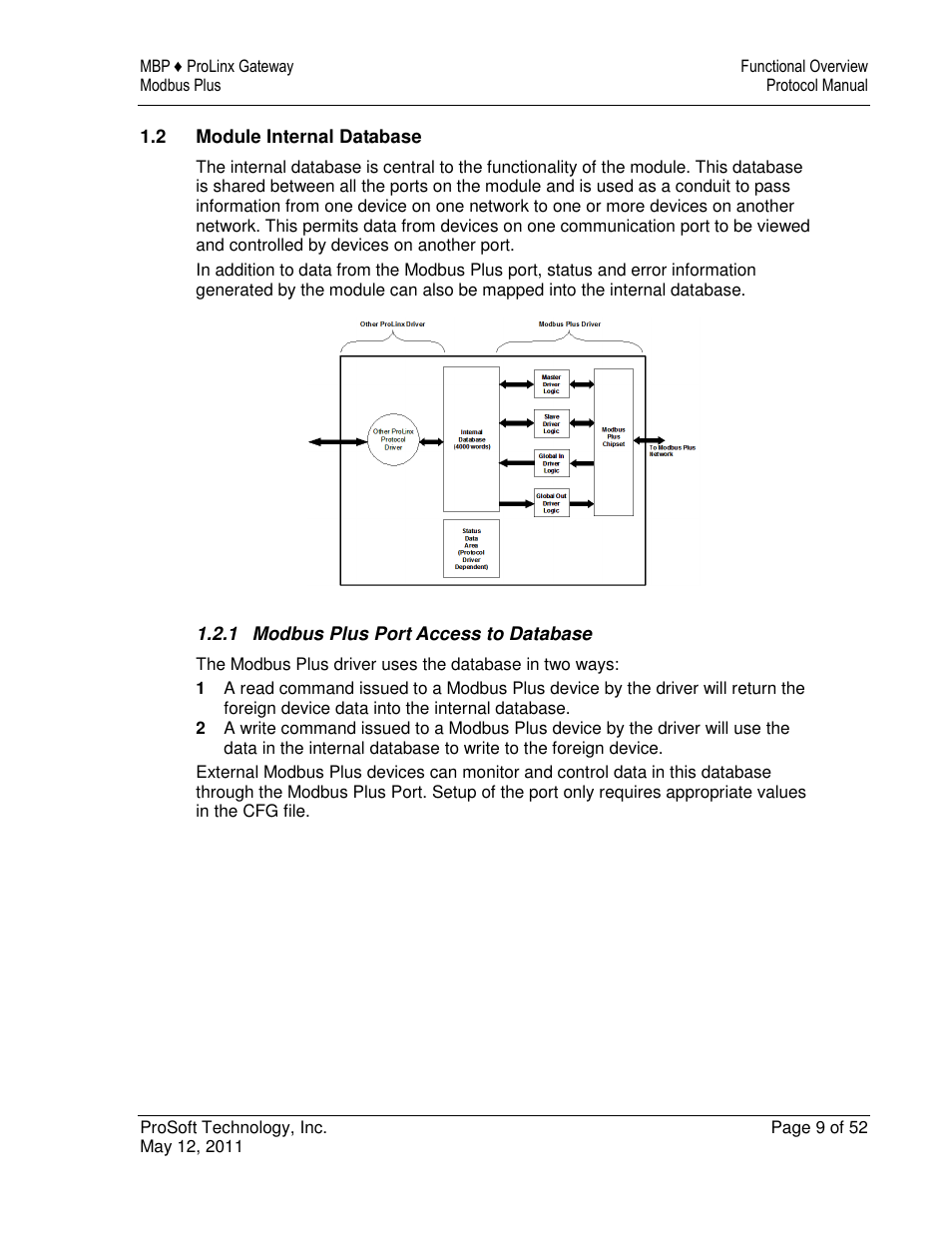 ProSoft Technology 5301-MBP-ASCII User Manual | Page 9 / 52