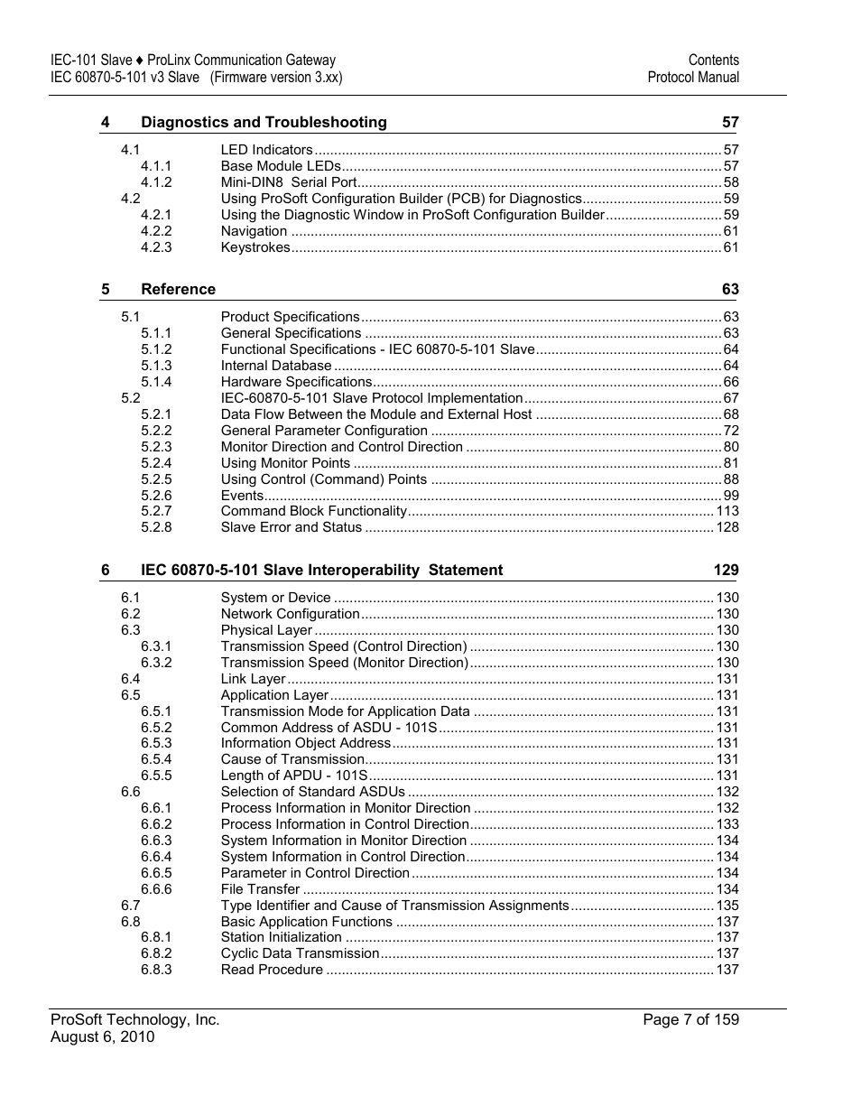 ProSoft Technology 5201-MNET-101S User Manual | Page 7 / 159