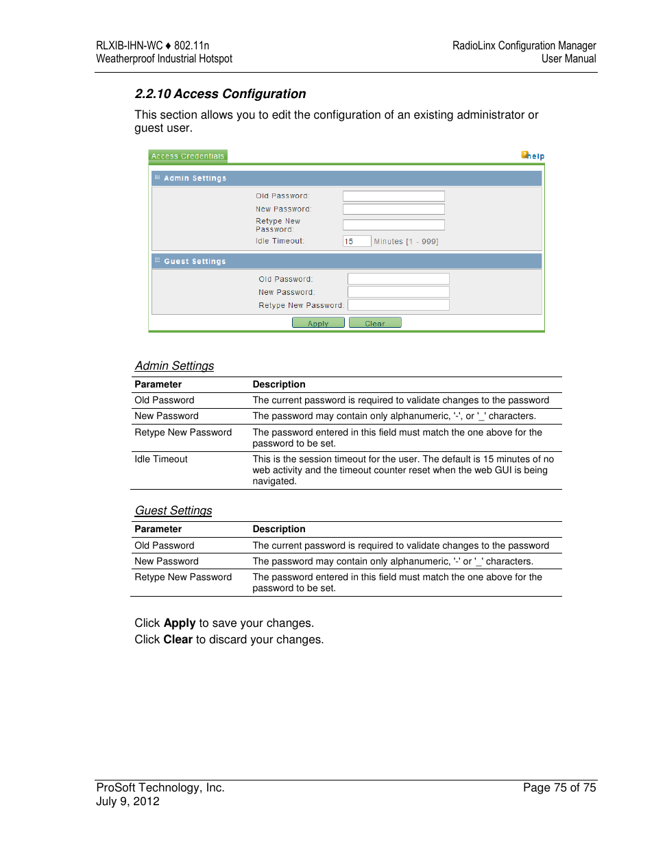 ProSoft Technology RLXIB-IHN-W-E User Manual | Page 75 / 167