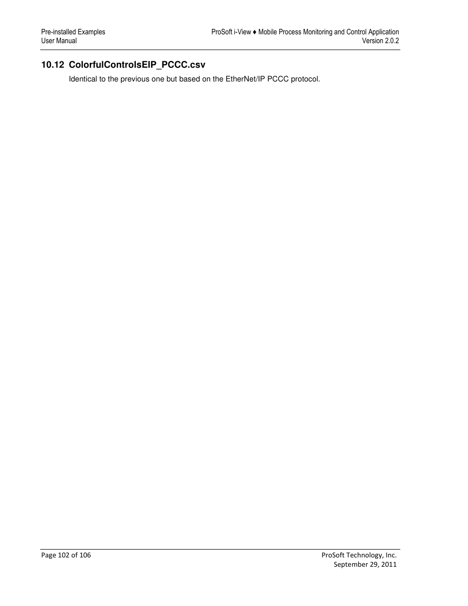 ProSoft Technology ProSoft i-View User Manual | Page 102 / 106