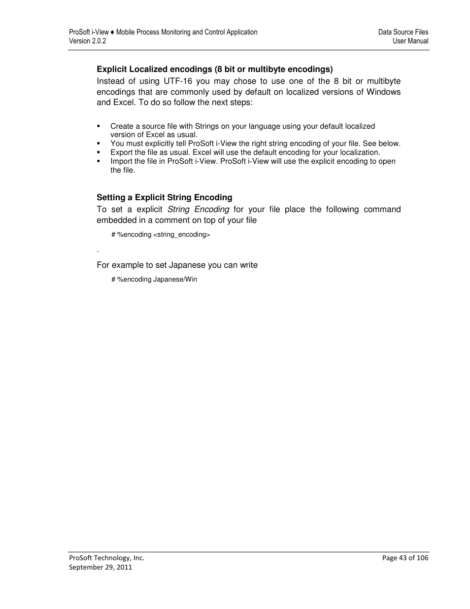 ProSoft Technology ProSoft i-View User Manual | Page 43 / 106