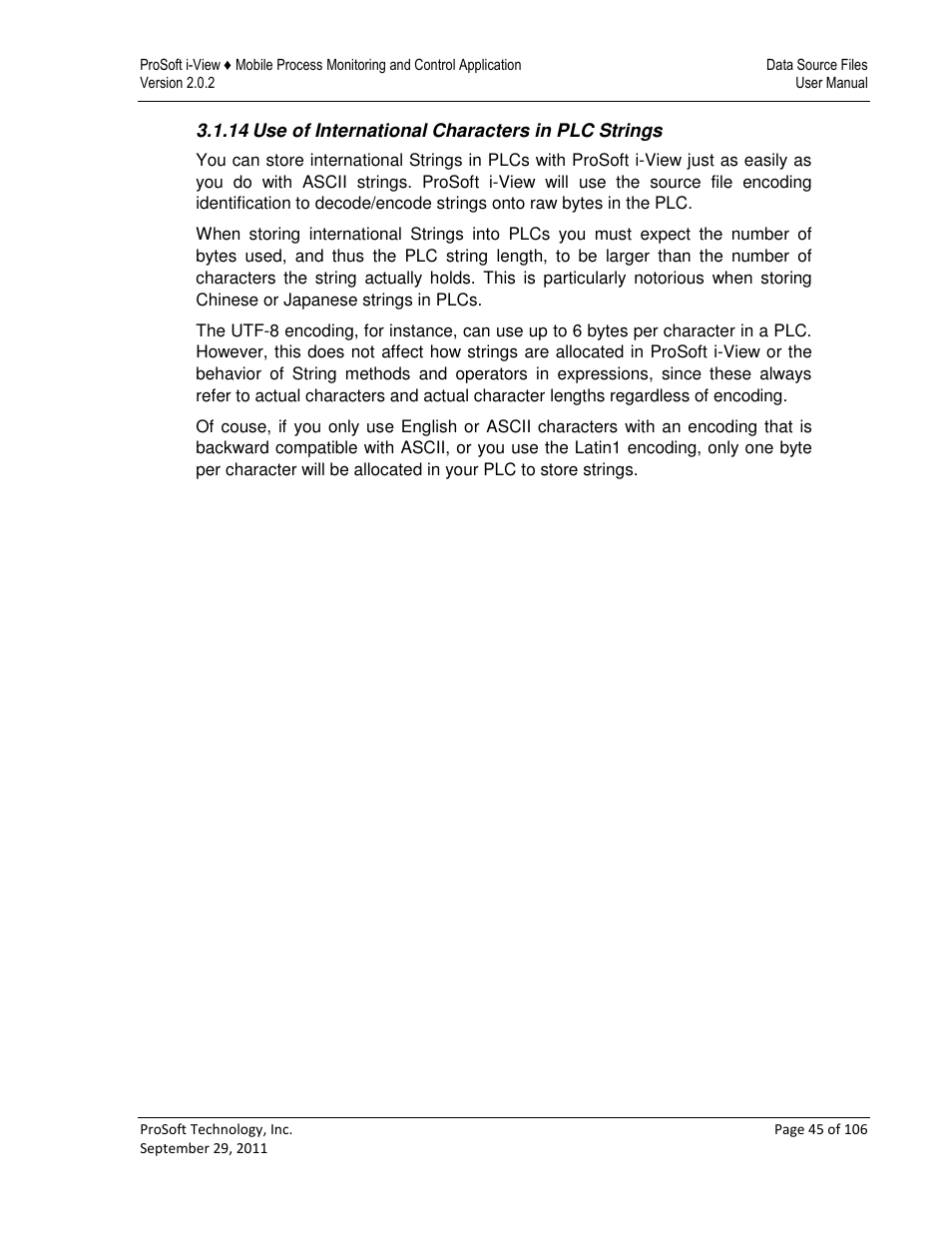 ProSoft Technology ProSoft i-View User Manual | Page 45 / 106