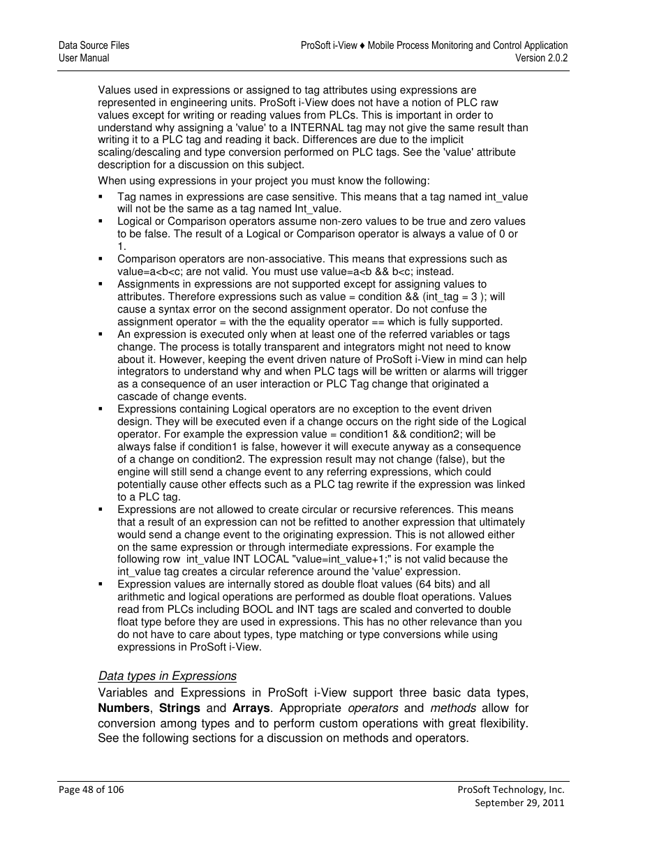 ProSoft Technology ProSoft i-View User Manual | Page 48 / 106