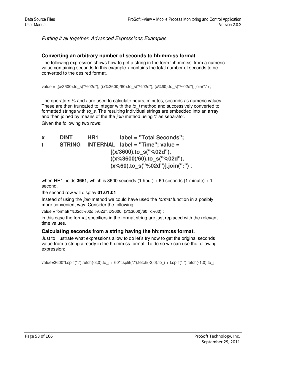ProSoft Technology ProSoft i-View User Manual | Page 58 / 106