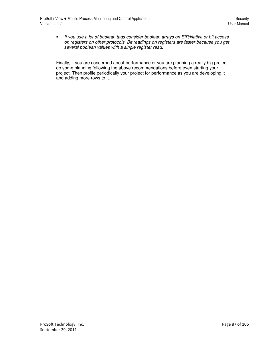 ProSoft Technology ProSoft i-View User Manual | Page 87 / 106