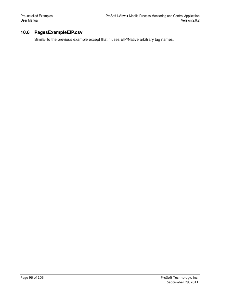 ProSoft Technology ProSoft i-View User Manual | Page 96 / 106