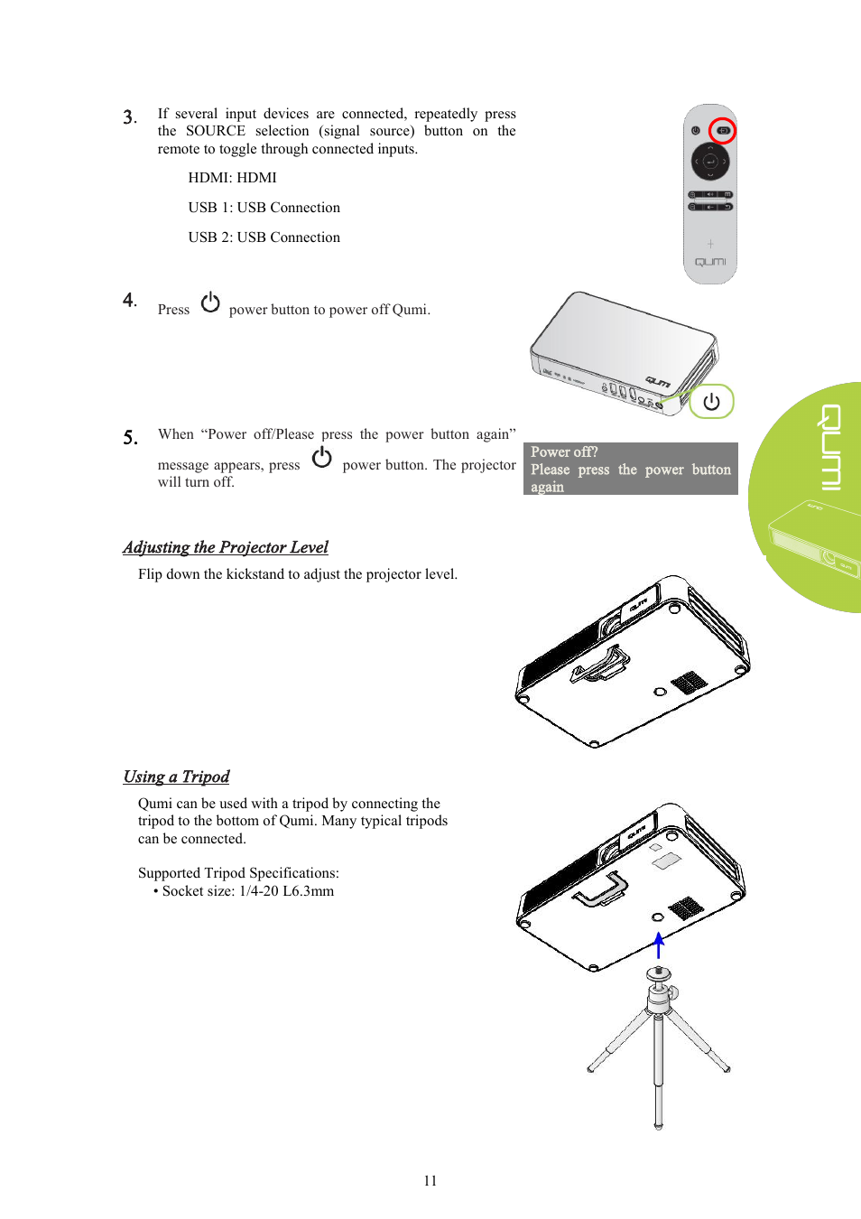 Vivitek Qumi Q3 Plus User Manual | Page 17 / 52