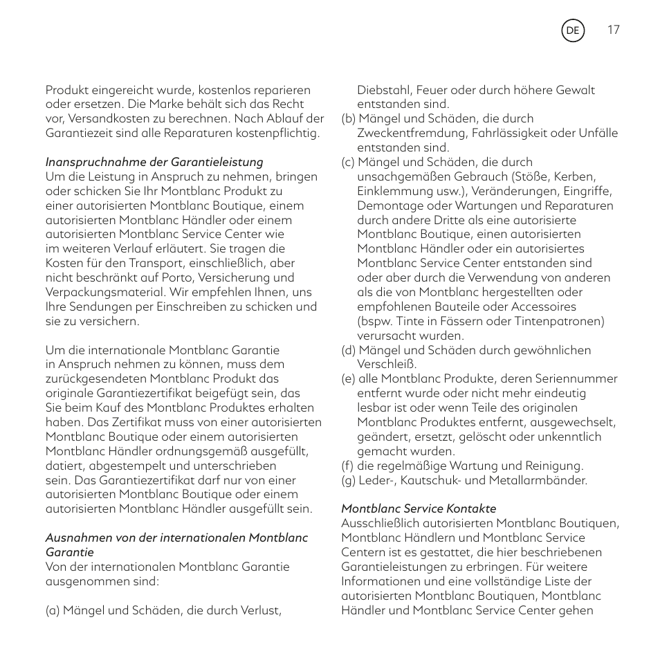 Montblanc Summit User Manual | Page 17 / 66