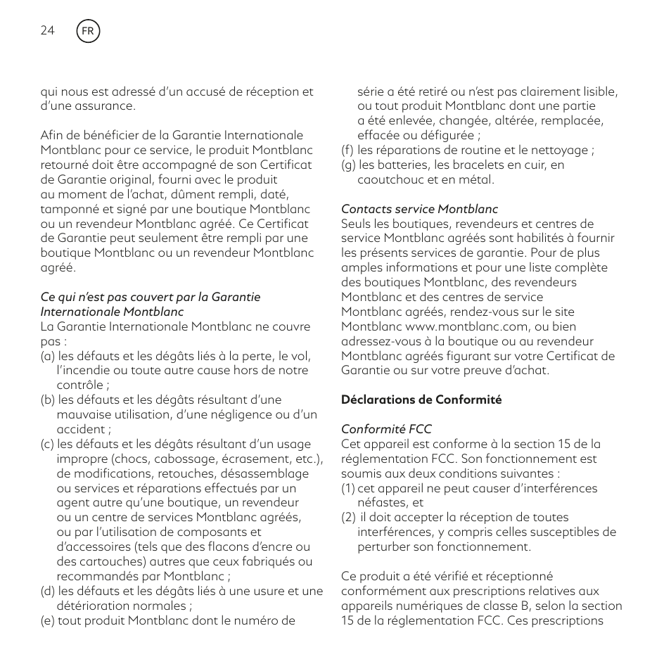 Montblanc Summit User Manual | Page 24 / 66