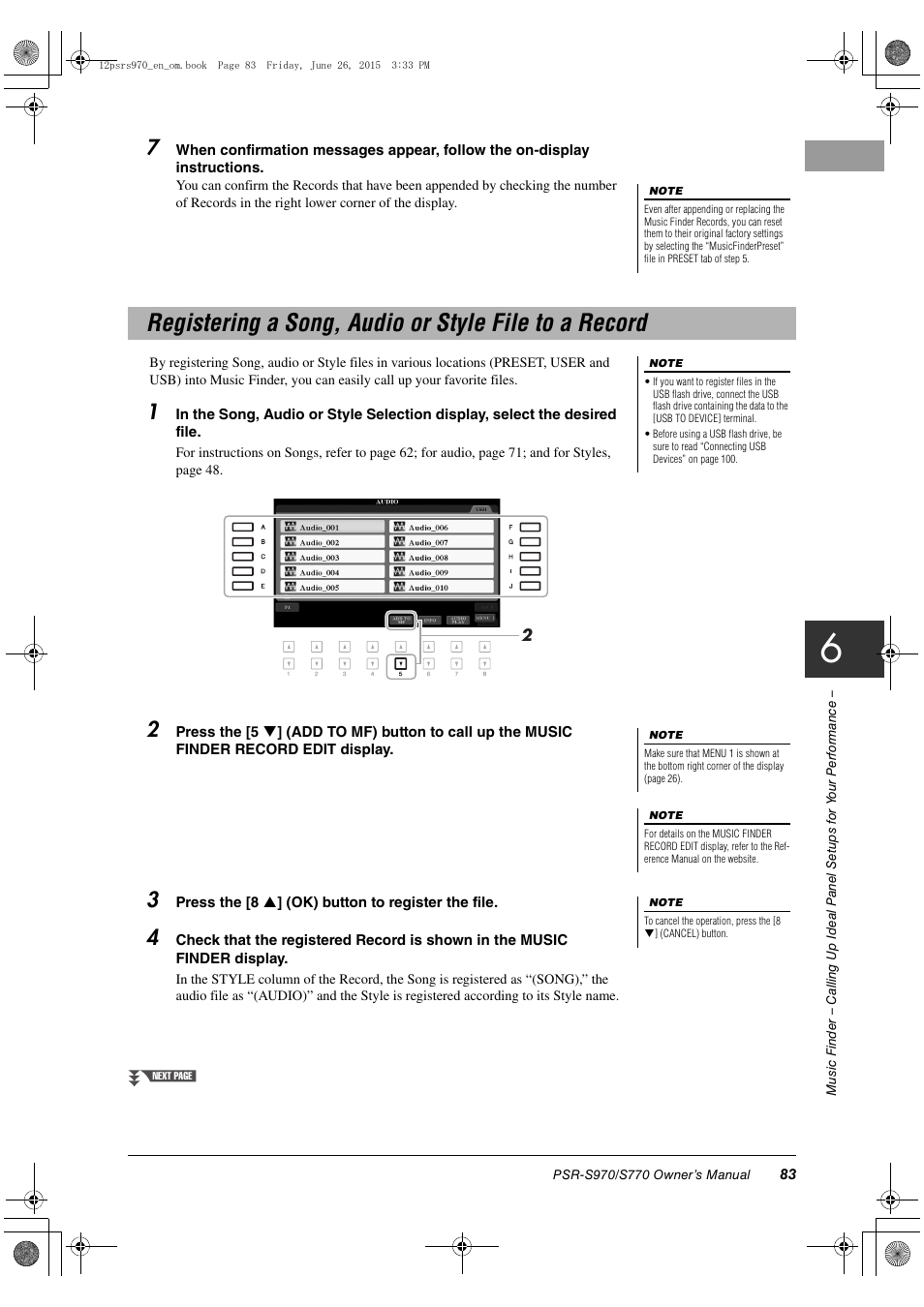 Yamaha PSR-S770 User Manual | Page 83 / 118