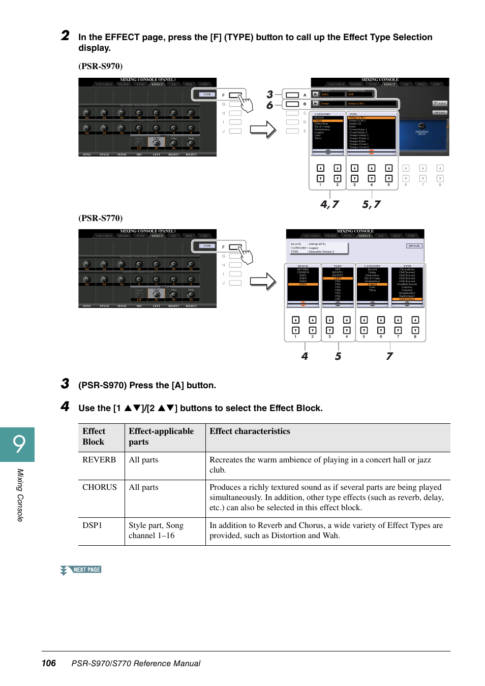 Yamaha PSR-S770 User Manual | Page 106 / 134