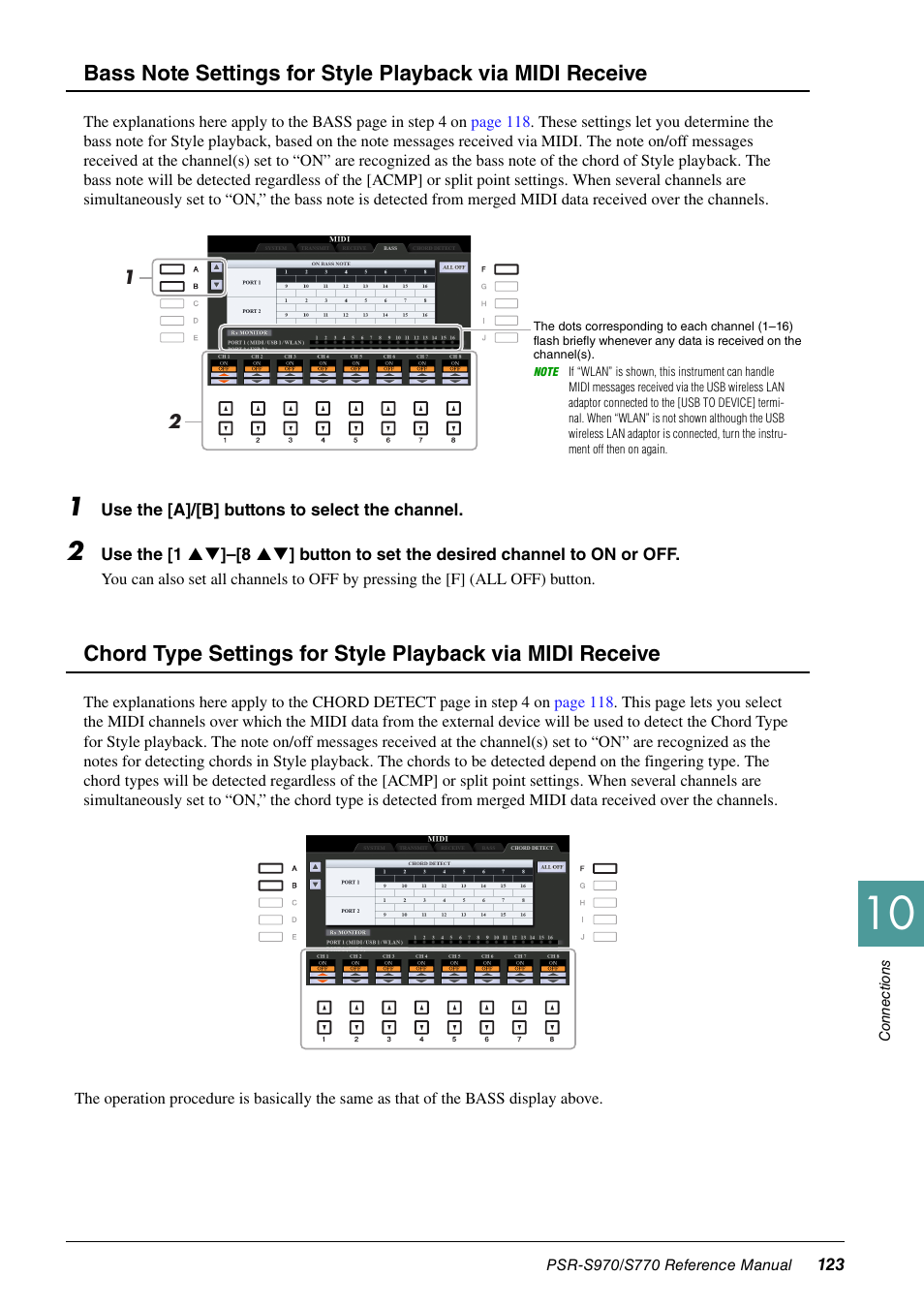 Yamaha PSR-S770 User Manual | Page 123 / 134