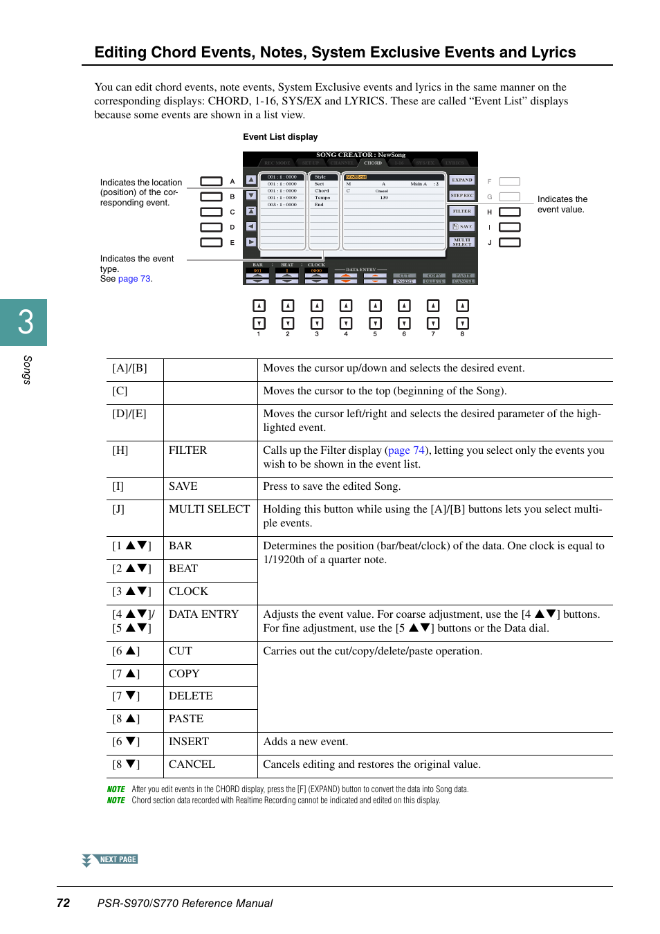 Yamaha PSR-S770 User Manual | Page 72 / 134